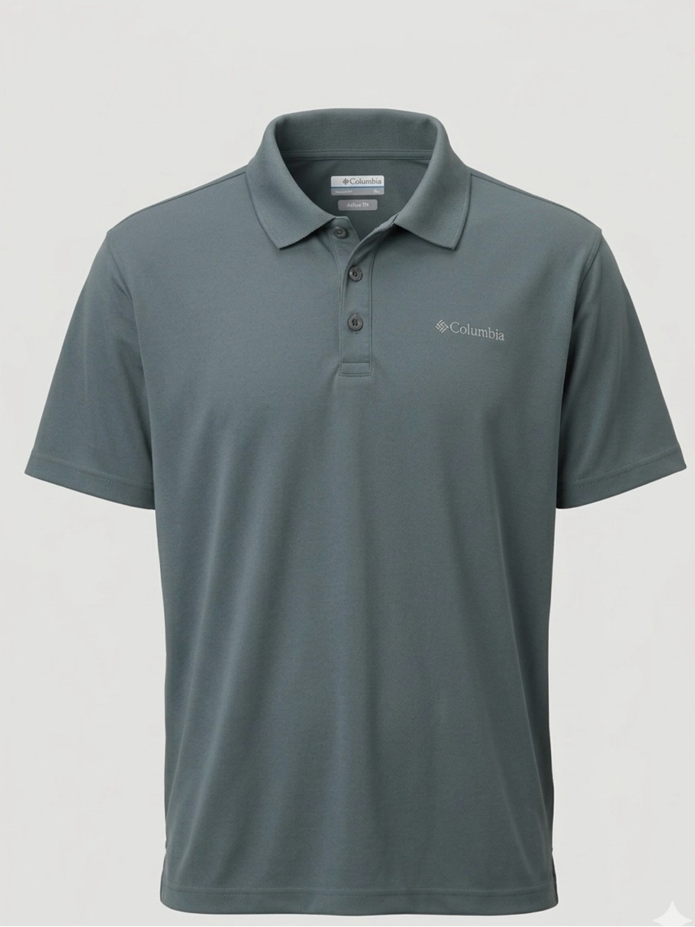 Columbia Men's Short Sleeve Polo in Slate Gray-Green - business casual - size XL